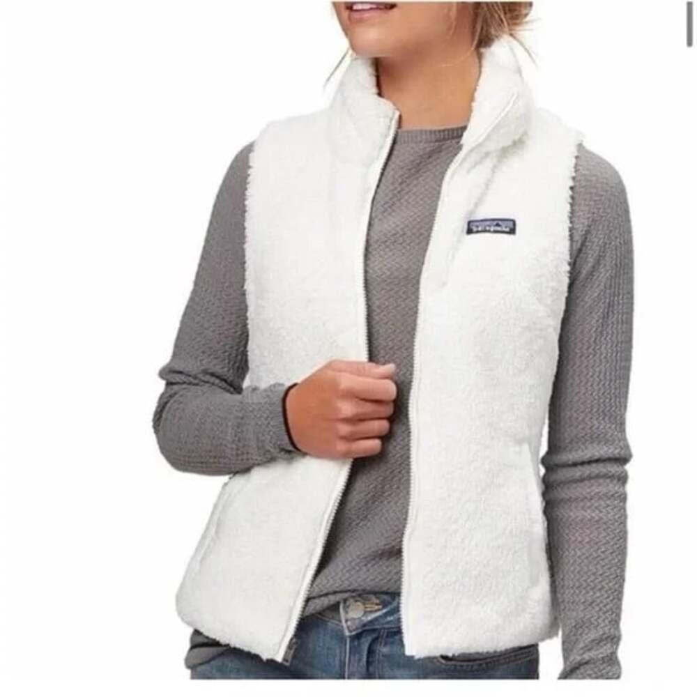 Patagonia Los Gatos Fleece Vest US M EU 40 Womens White $109